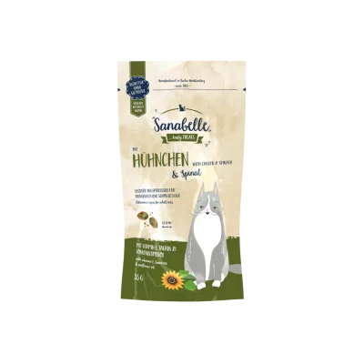 Sanabelle грицки со пилешко и спанаќ за маче