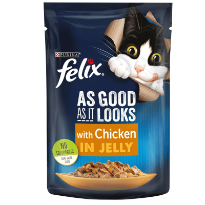 Felix Cat Chicken течна храна за маче 85гр