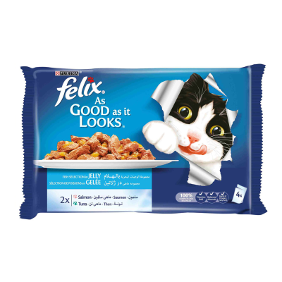 Felix Adult Cat течна храна за маче 4х85гр