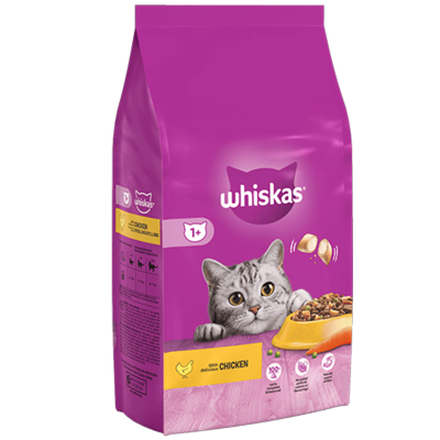 Whiskas Adult Cat храна за маче пилешка 1кг