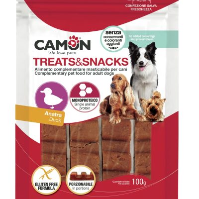 Награда куче КАМОН 100гр патка (монопротеин)