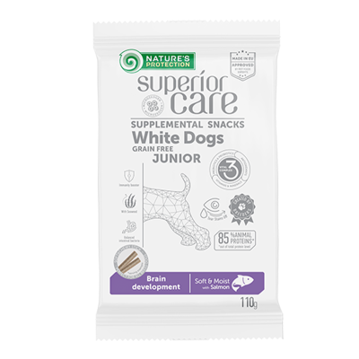 SuperiorCare White Dogs Junior Brain Development Salmon 110 gr