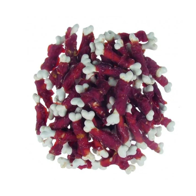 Calcium bone treat with duck meat 8cm/Калциум коска награда со паткино месо 8цм