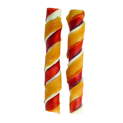 Chewy barbecue roll with chicken meat 12cm-35g/Роловано стапче скара со пилешко месо 12 цм-35г