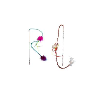 585.48 ИГРАЧКА ЗА МАЧКА СТАПЧЕ СО ПЕРДУВИ