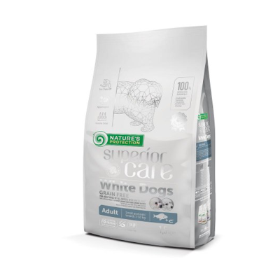 Nature's Protection White dogs Grain Free white fish Adult small & mini breeds 17 KG