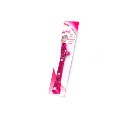 28011 Огрлица за маче розе 30цм