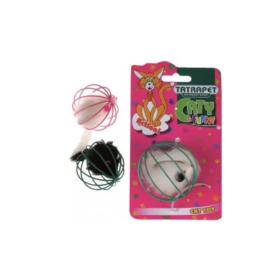 585.19 ИГРАЧКА ЗА МАЧКА ГЧУВЧЕ ВО ТОПЧЕ 6цм