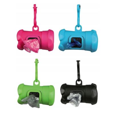 Диспанзер за кеси за измет, пластика, плус 1 ролна од 15 кеси