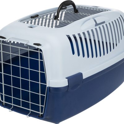 Капри 3 Транспортeр со отворена горна страна, С: 40×38×61см, темно сива/пастелно сина