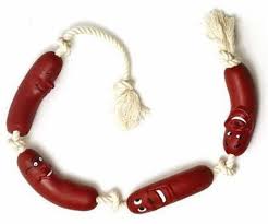 Ланец од колбаси, винил, 75см