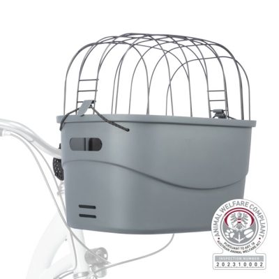 Предна корпа за велосипед со нелизгачка подлога  42 × 39 × 30 см, до: 5 kg сива