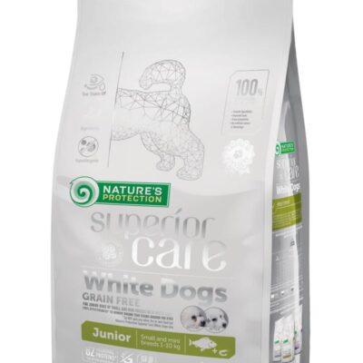 Dog Food Nature’S Protection Junior Храна за бели кучиња Бела Риба и Ракчиња 17 кг